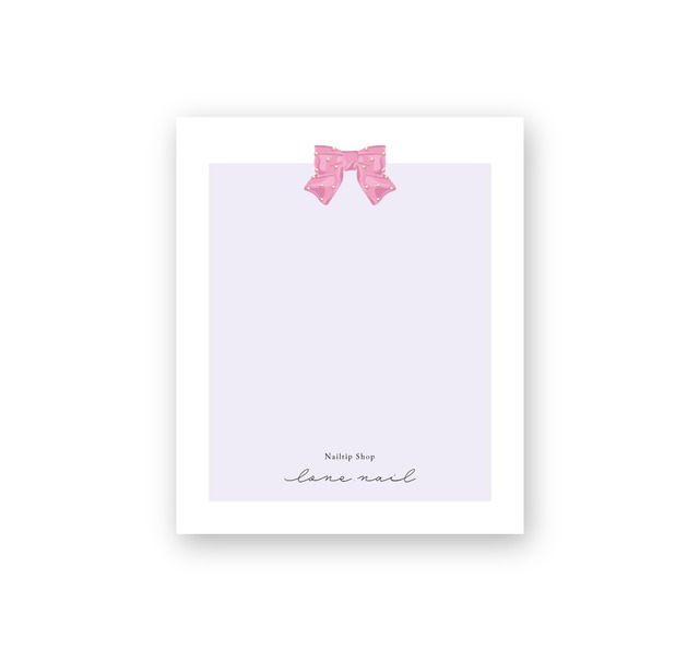 リボンジュエルデザイン2 ｜ アクセサリー台紙 ｜ cd_00420