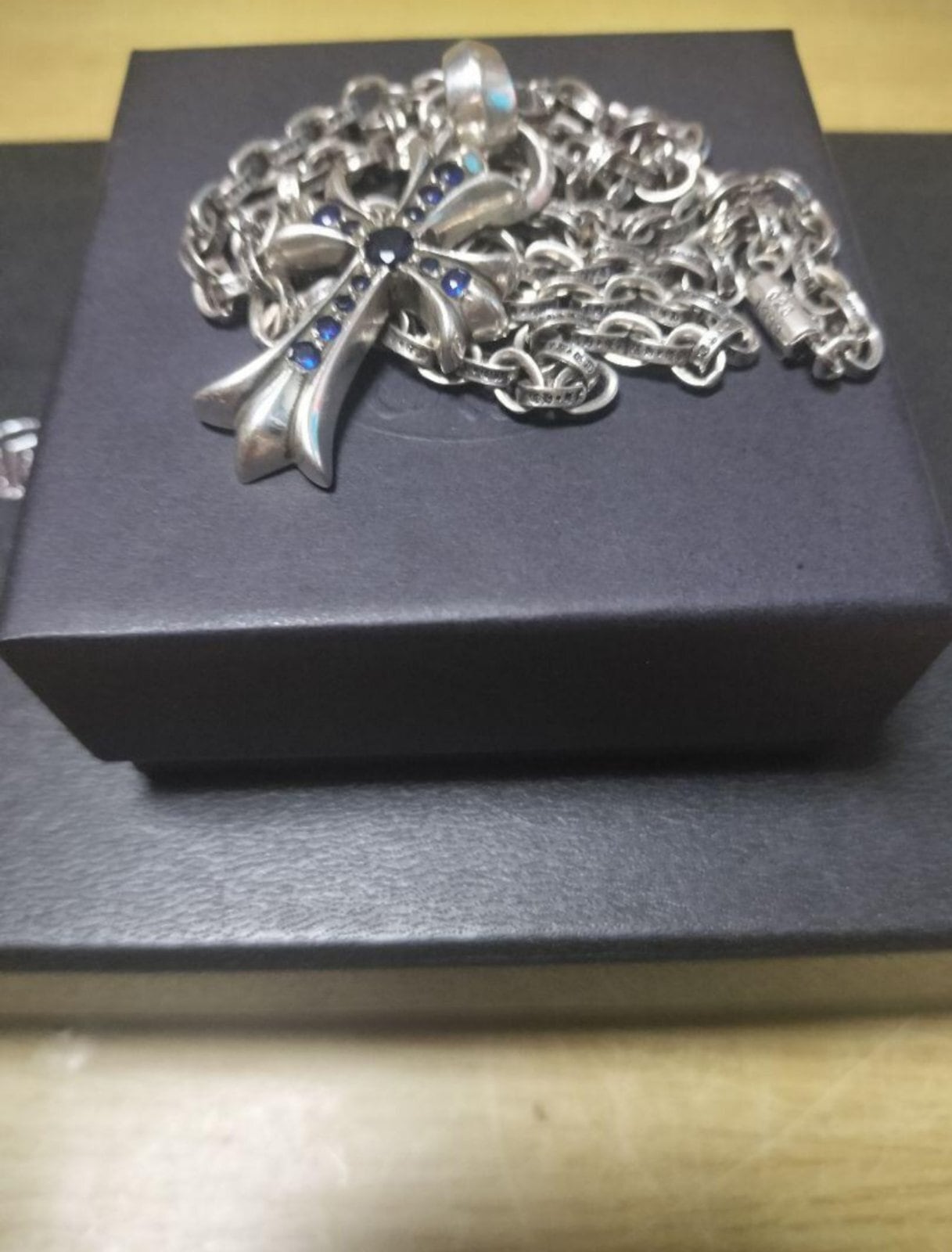 CHROME HEARTS クロムハーツ サファイア ペーパーチェーン CHROME HEARTS クロムハーツ サファイア ペーパーチェーン