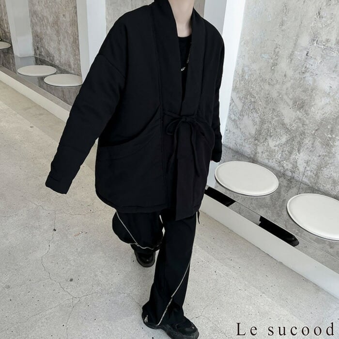 Le sucood】【お支払い確認後20日以内発送】 モード系半纏カーディガン