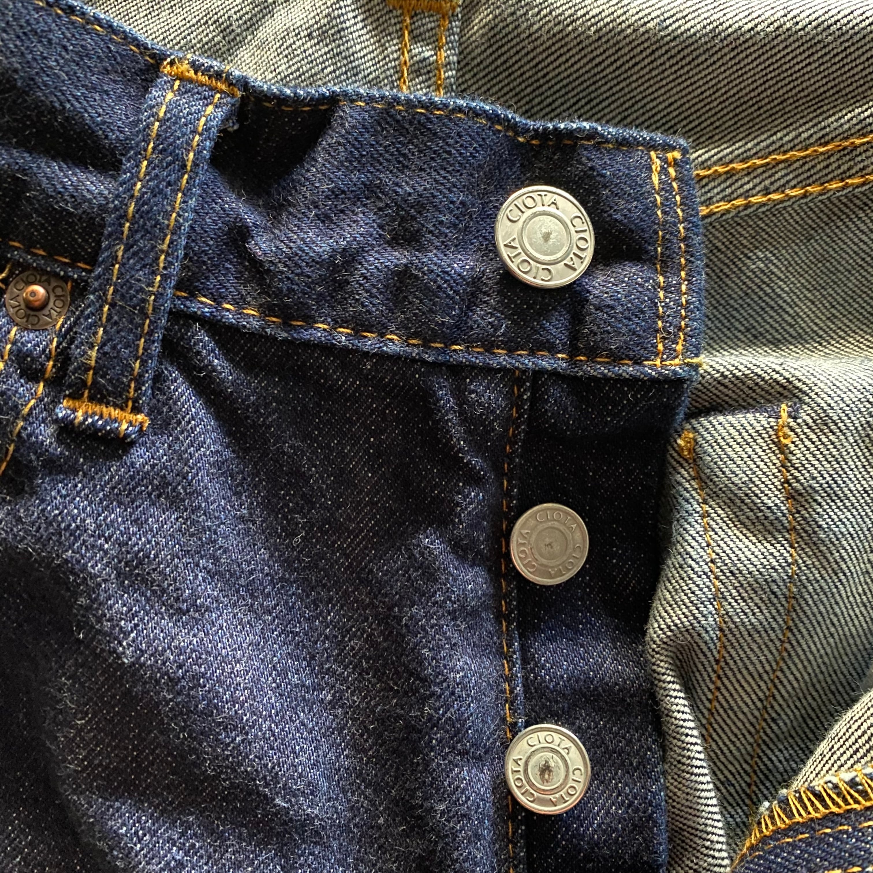 【CIOTA】本藍スビンコットン 13.5oz ストレートデニム 4d7486b5dea7e9d12fa8c6e4c96110