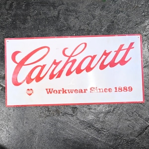 Vintage Carhartt Advertising Sign #1
