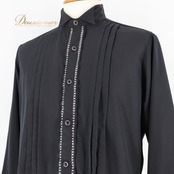 社交ダンス 衣装 まとめ売り セット シャツ ブラウス MAISON DE DANSE ブラック系 ホワイト系 黒 白 メンズ 男性 レッスン 練習着 ダンス パーティ 発表会 長袖 長袖シャツ フォーマル 舞台衣装 衣装用シャツ ダンスウェア 競技用 練習用