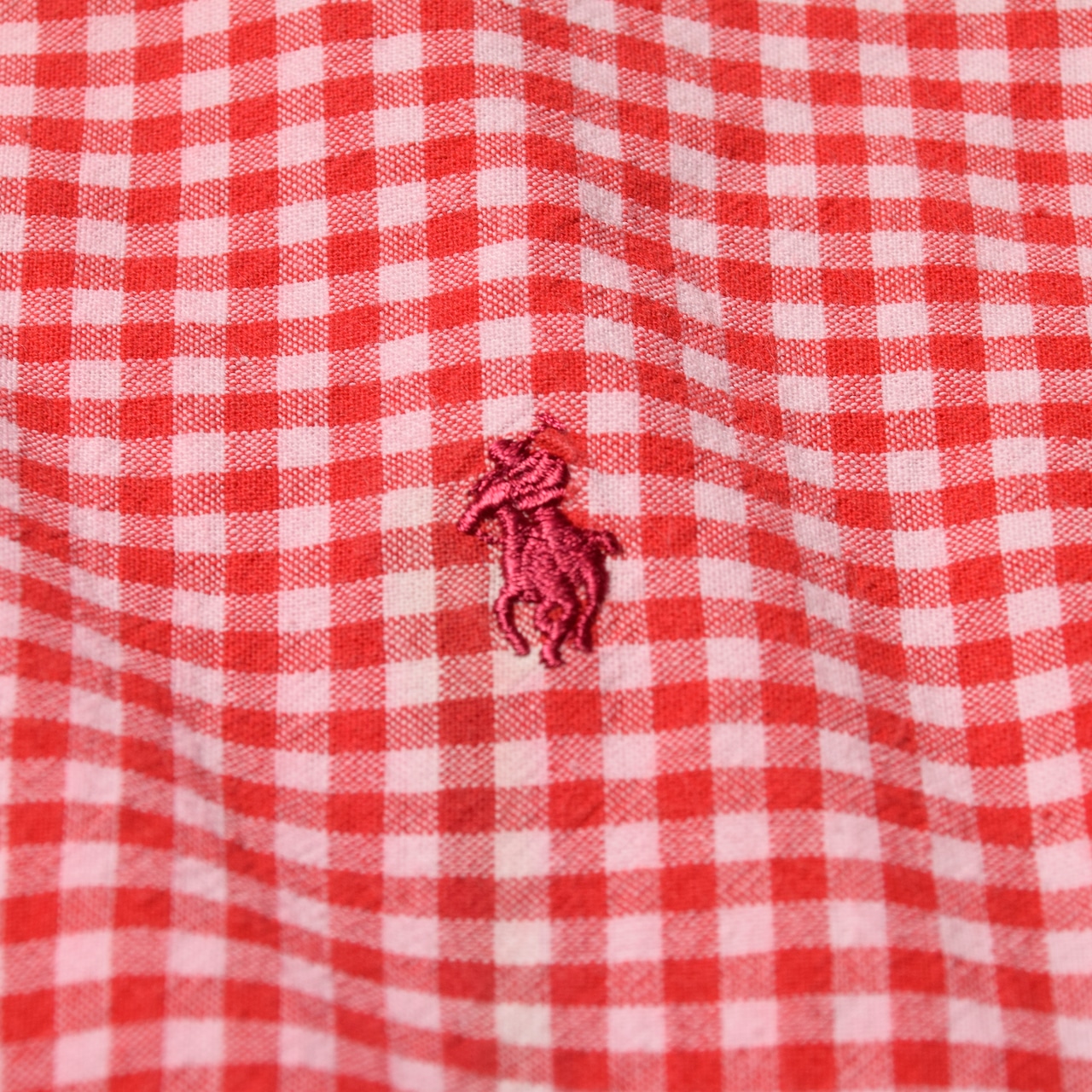 90s Ralph Lauren ギンガムチェック 半袖ボタンダウンシャツ USA製