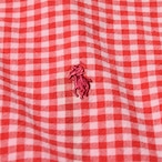 90s Ralph Lauren ギンガムチェック 半袖ボタンダウンシャツ USA製
