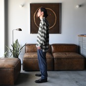 THE DAY(ザデイ)MOLESKIN DOUBLE BREASTED JACKETスタイル。