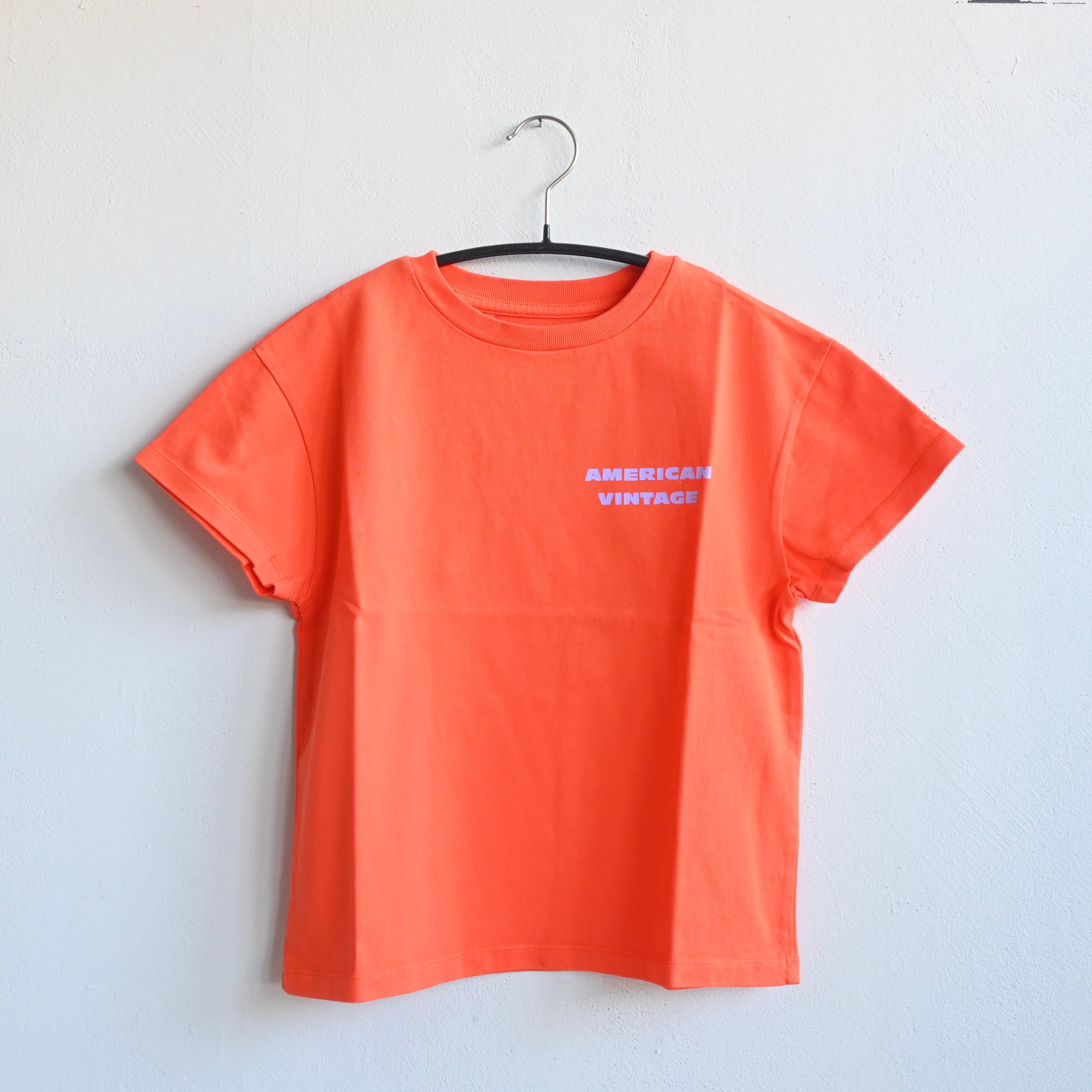 《American Vintage 2026SS》T-SHIRT MC / FIZVALLEY / MANDARINE VINTAGE