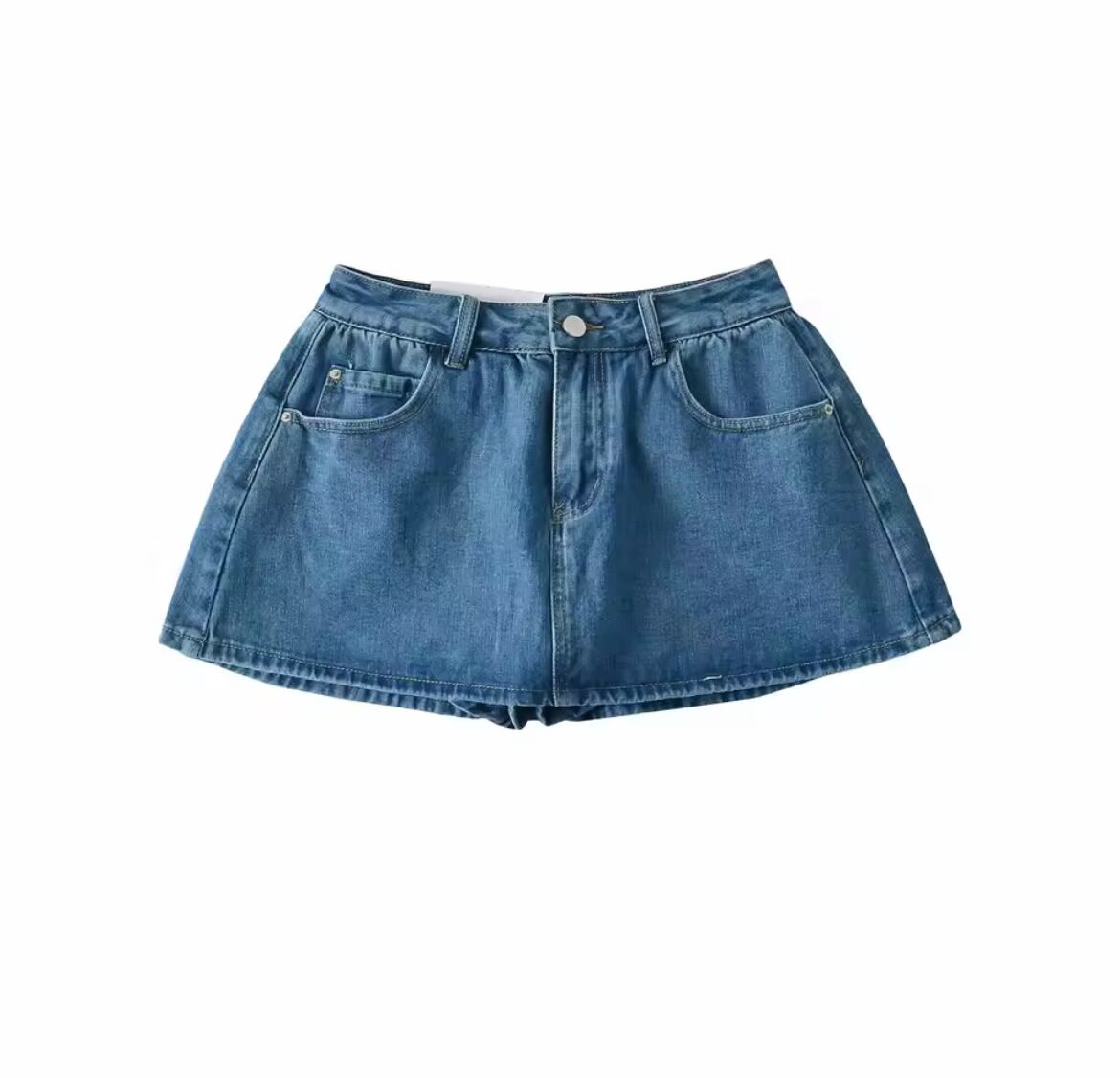 5色】Hight Waist A-Line Mini Skirt within Skort /ハイウエストA