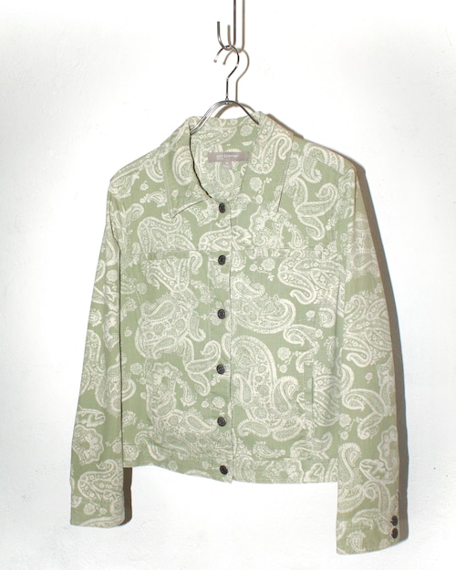 croft & barrow Paisley Pattern Cotton Trucker Jacket