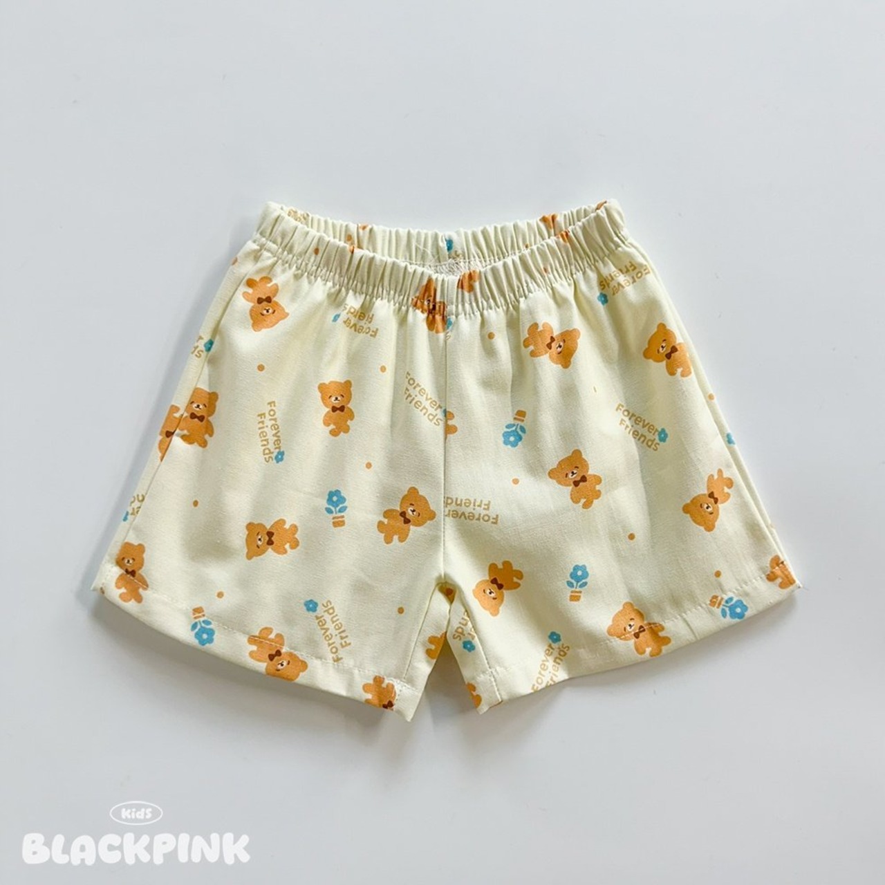 [BLACKPINK] Cotton Candy Bear Shorts (2XL) / [블랙핑크] 솜사탕베어반바지 (2XL)