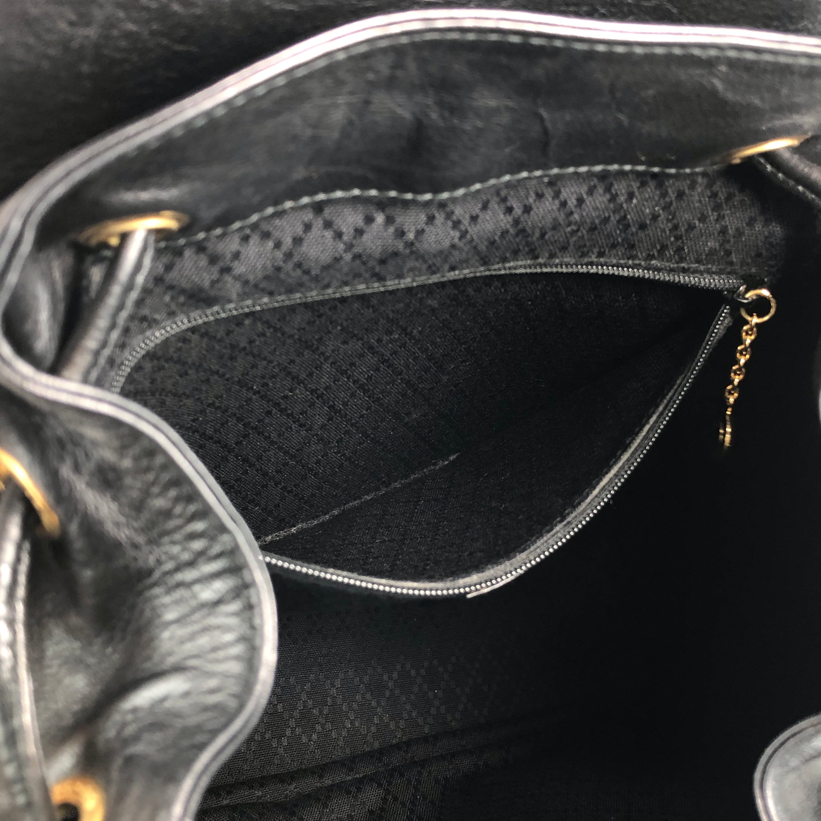 GUCCI グッチ バックパック ブラック バンブー レザー リュック