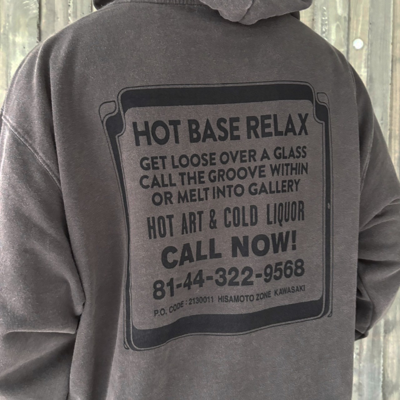 RSB HOT BASE RELAX GRAPHIC PULLOVER HOODIE FADE BLACK