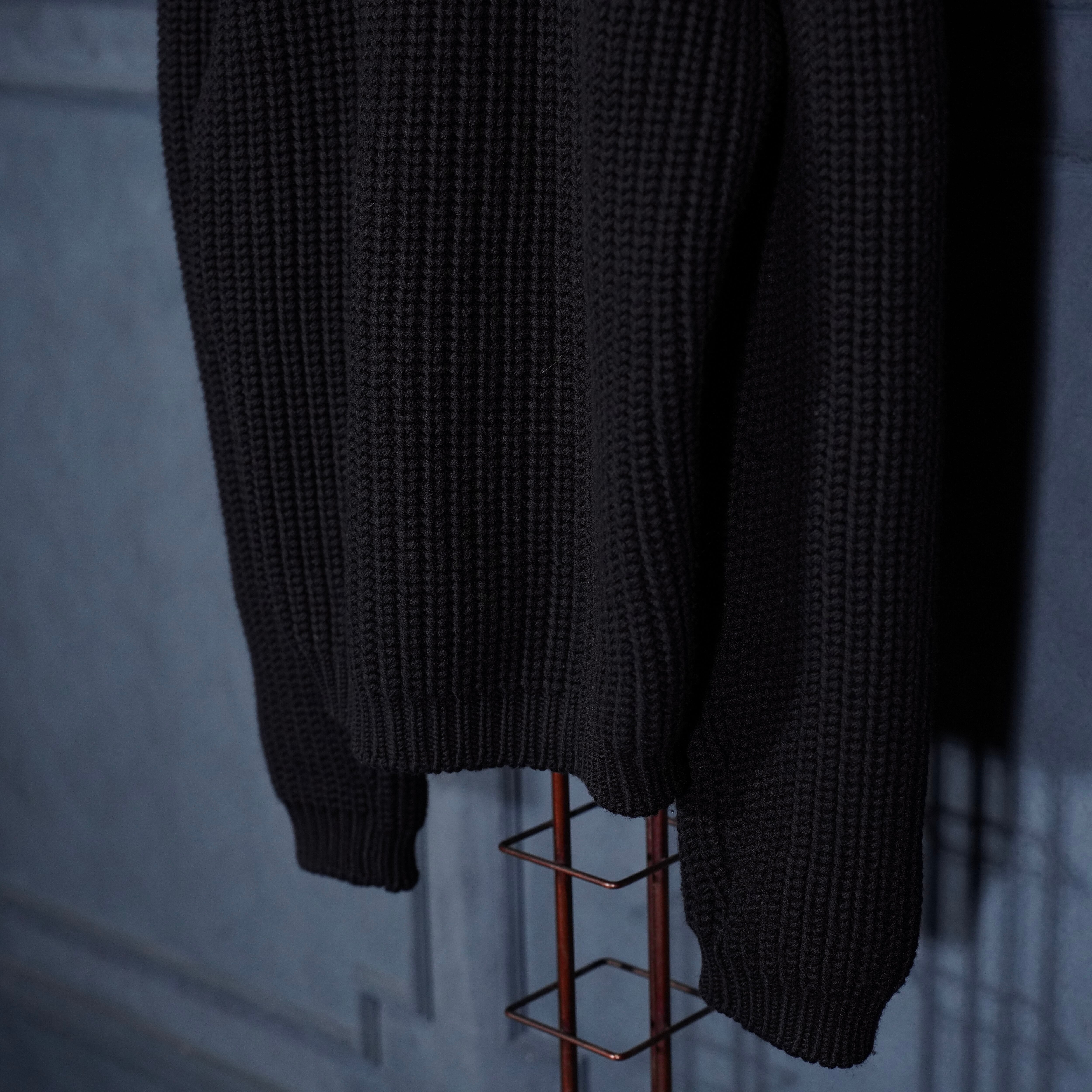 Salvatore Ferragamo WOVEN SWITCHED DESIGN HIGH NECK KNIT MADE IN