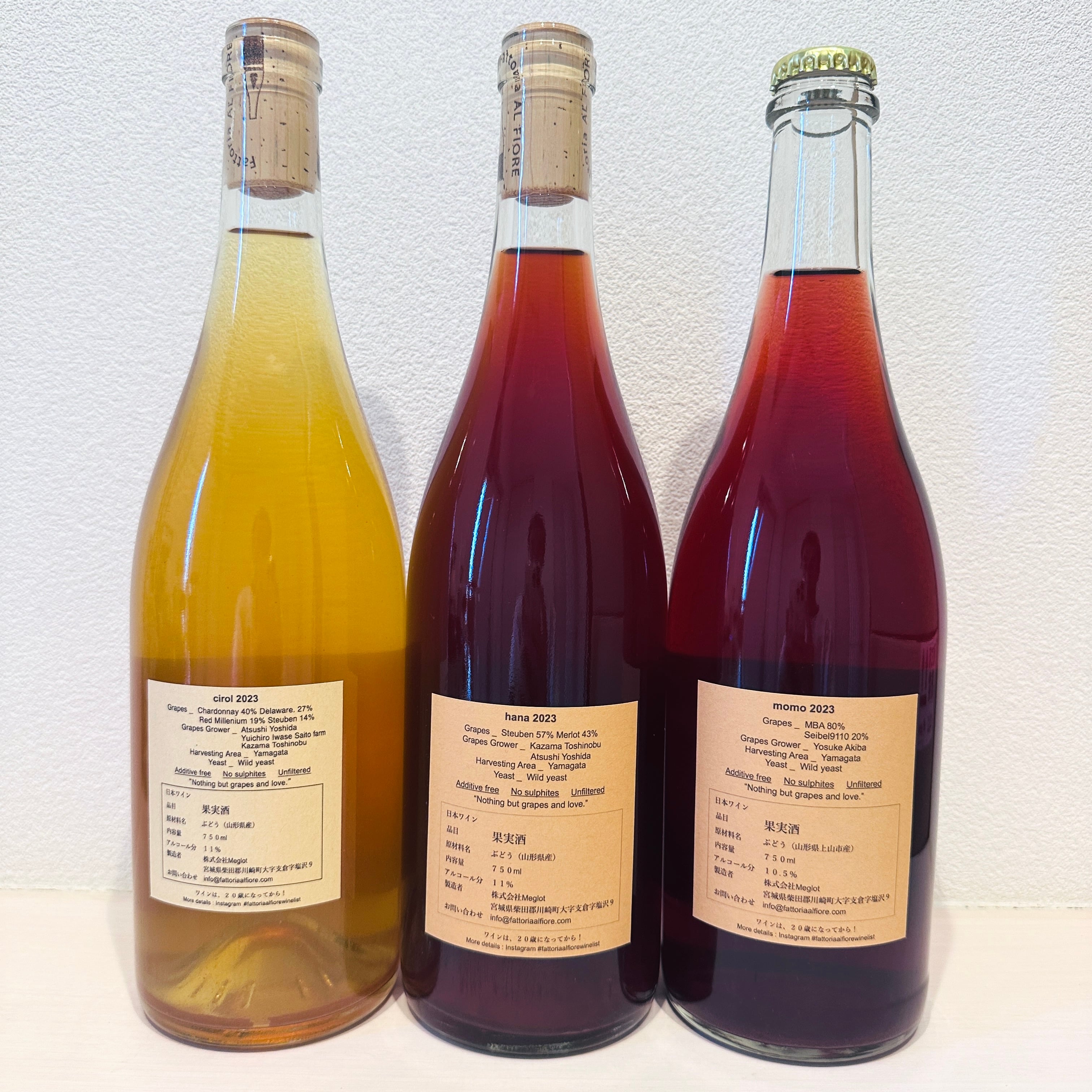 ネコシリーズ 人気3本飲み比べセット cirol・hana・momo 2023　Fattoria AL FIORE /ファットリア・アル・フィオーレ