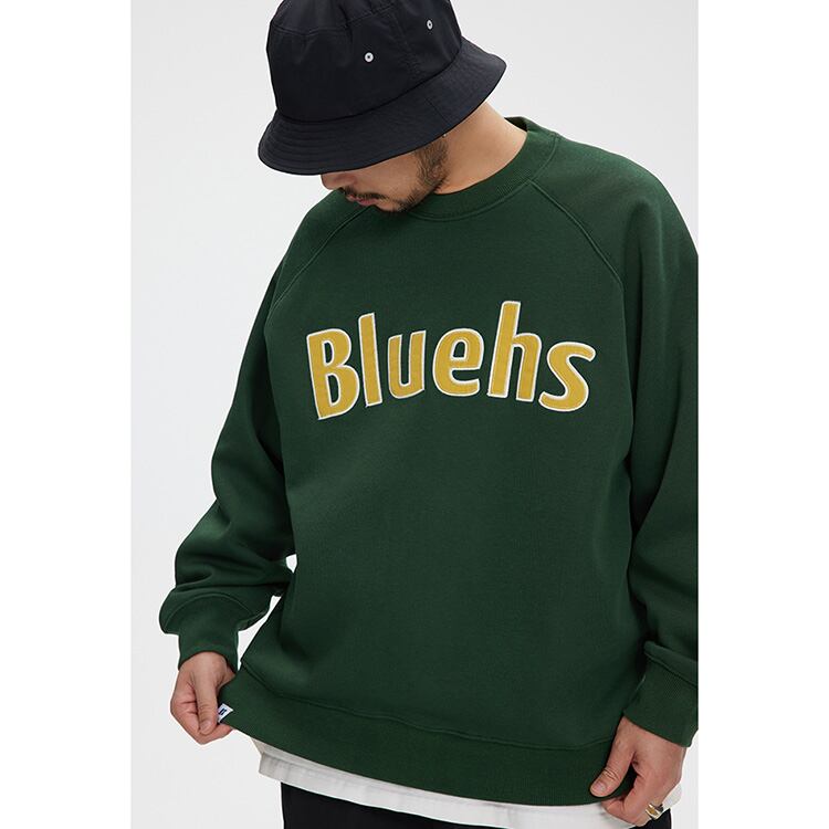 ★LETTER PRINT ROUND NECK SWEATER　　　A0409