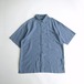 【GEOFFREY BEENE】S/S Check Rayon Shirt L