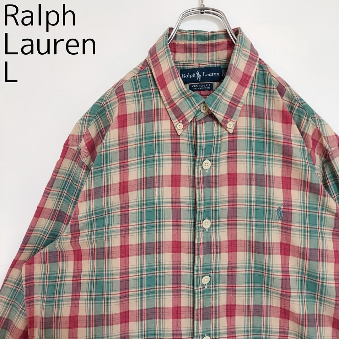 Ralph Lauren ヴィンテージ BDチェックシャツ 赤ポニー刺繍