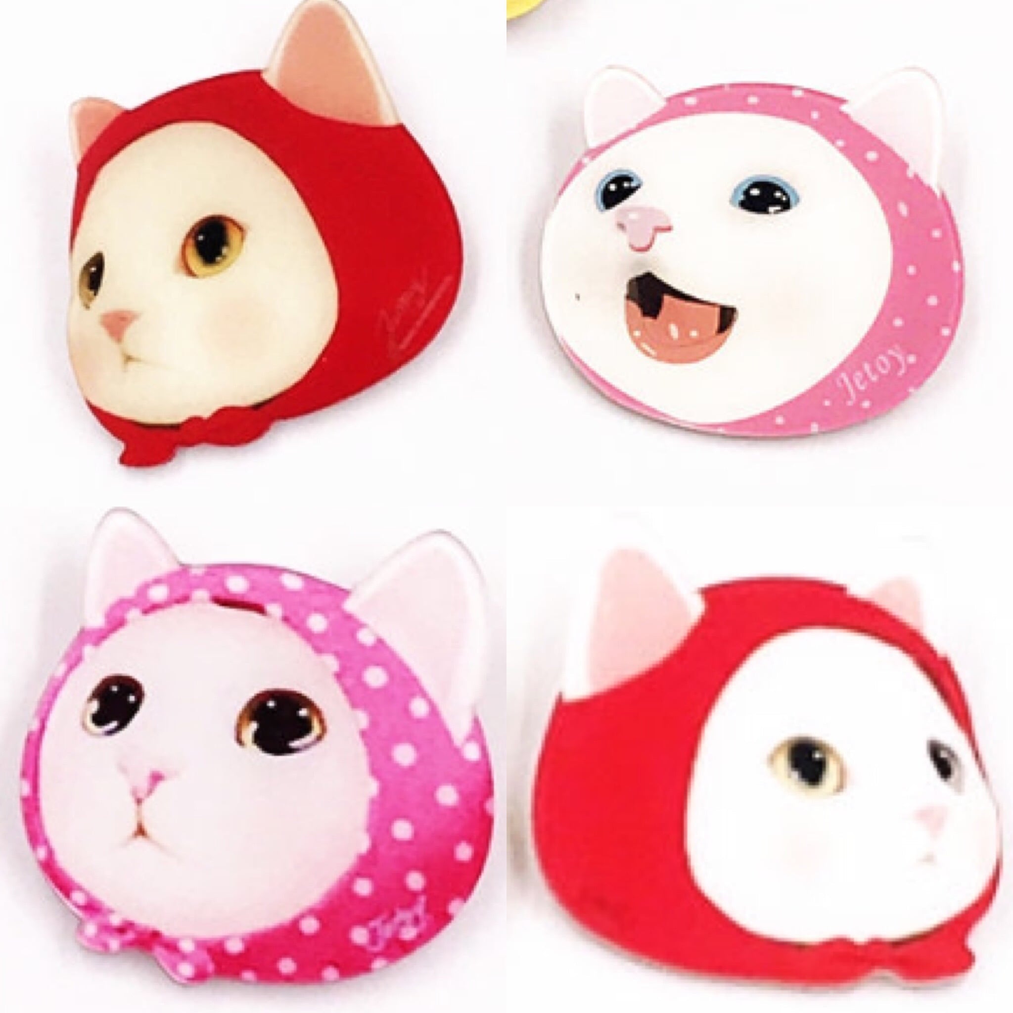 頭巾の猫さんブローチ | 500円均一猫アクセサリーSHOP【Nyanko