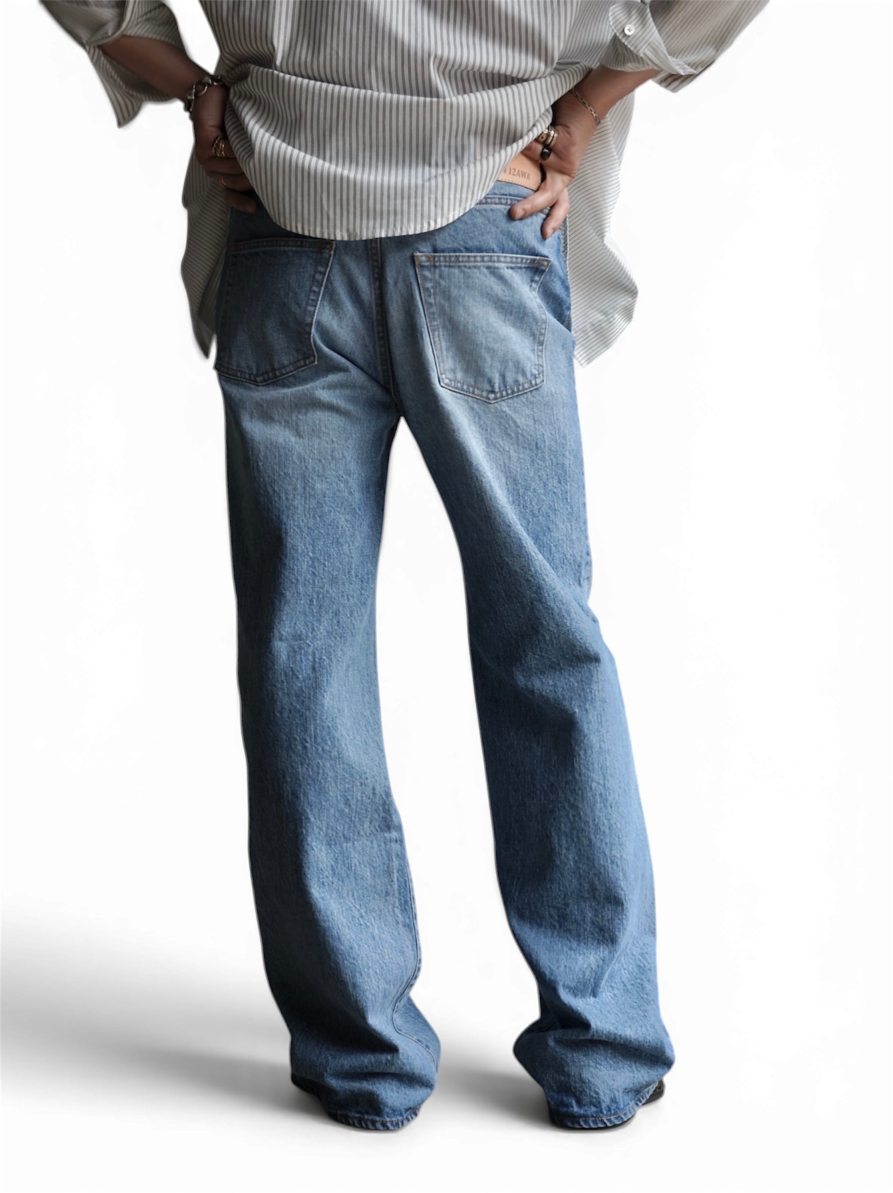 GEN IZAWA / Straight denim pants (used-wash) | TUNAGI JAPAN
