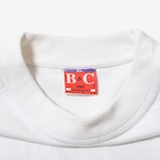 90s B&C 両面手書きアートプリントTシャツ ホワイト