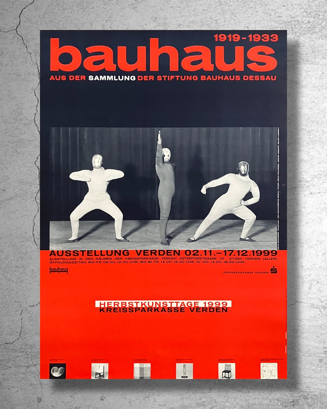 『BAUHAUS バウハウス』1999年デッサウ校舎での展示告知ポスター