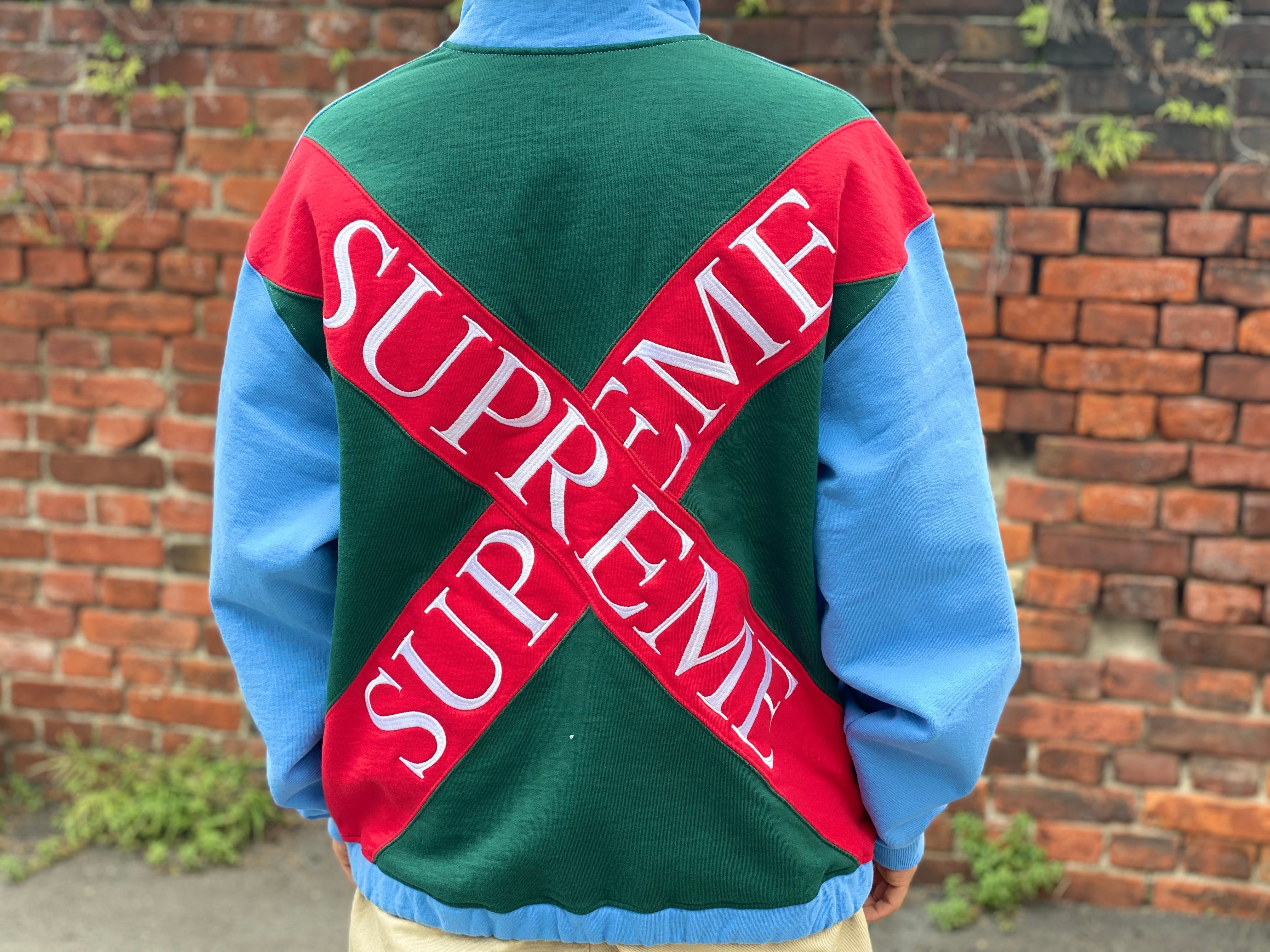 supreme Cross Half Zip Sweatshirt