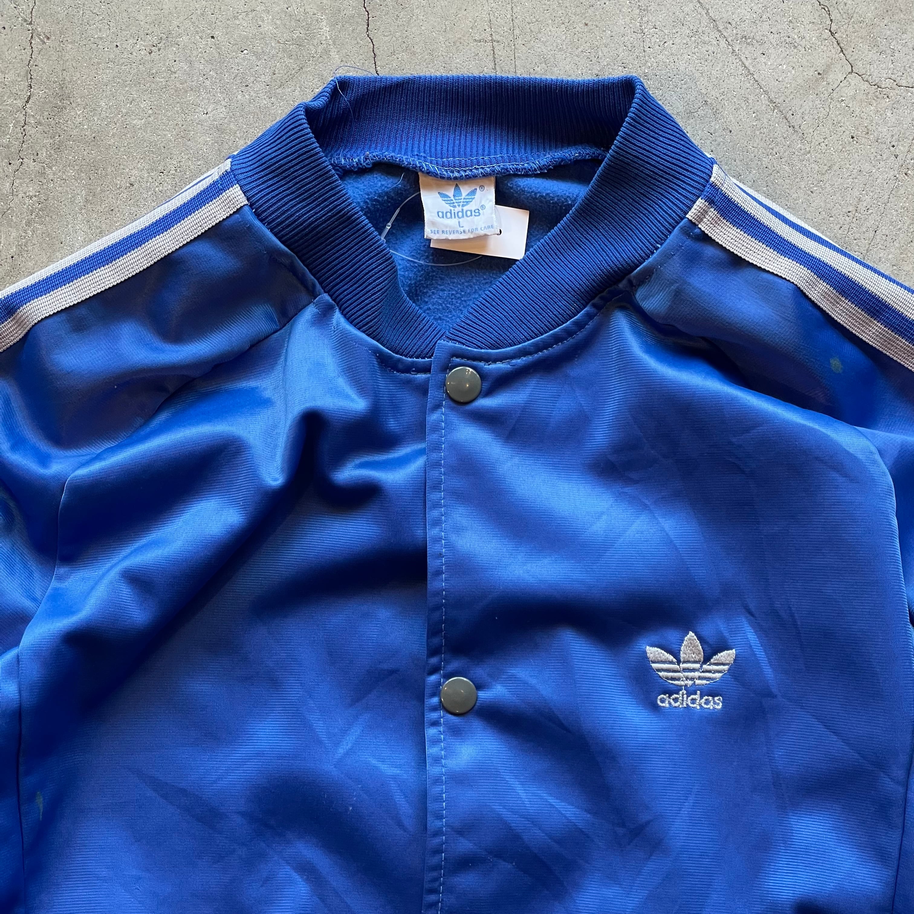 adidas descente 80s track jacket blue