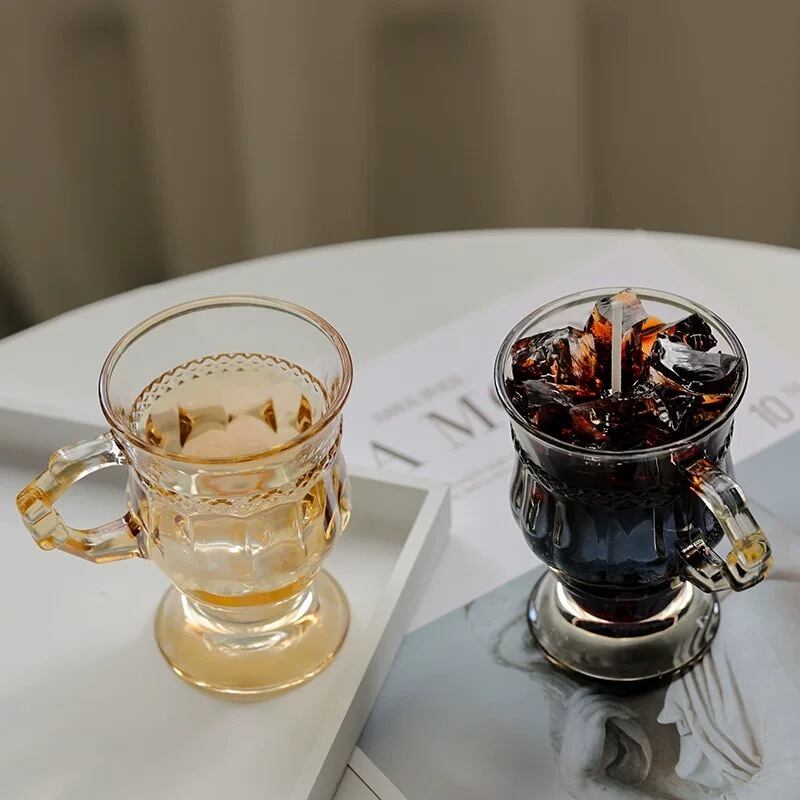 可愛い　ガラスマグカップ　韓国雑貨　コップ　picomarco　グラス　韓国インテリア　おしゃれ　cafe