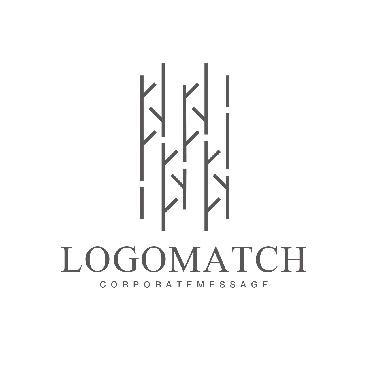 素朴な木々のロゴ