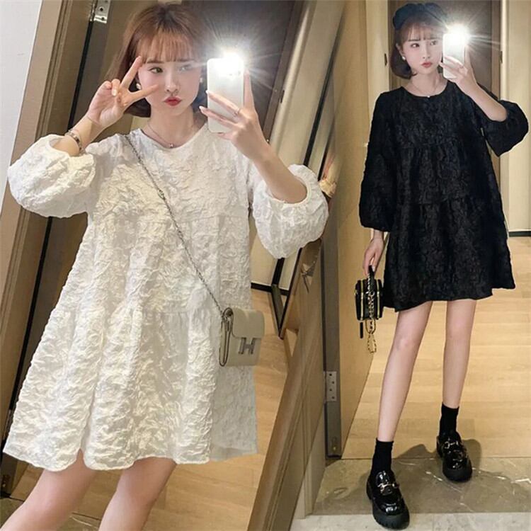 オシャレ マタニティウェア 韓国版 ファッション 高品質 長袖 ゆったりする ワンピース