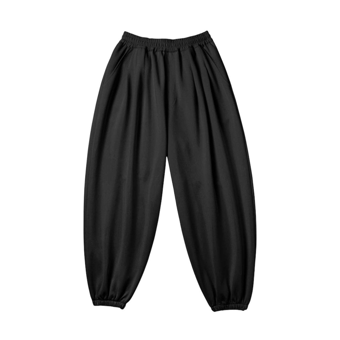 ROTOL / JERSEY triple tuck pants / black