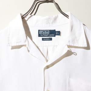 極美品 L 白 Caldwell ポロラルフローレン 半袖開襟シャツ ホワイト Polo Ralph Lauren