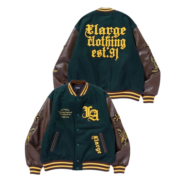 【XLARGE】VARSITY JACKET【エクストララージ】