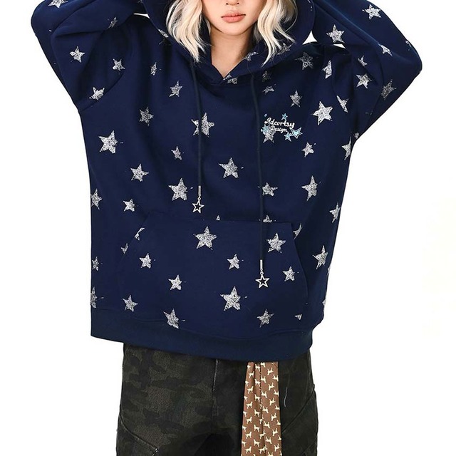 スターオールオーバービッグフーディ 2col   R01514