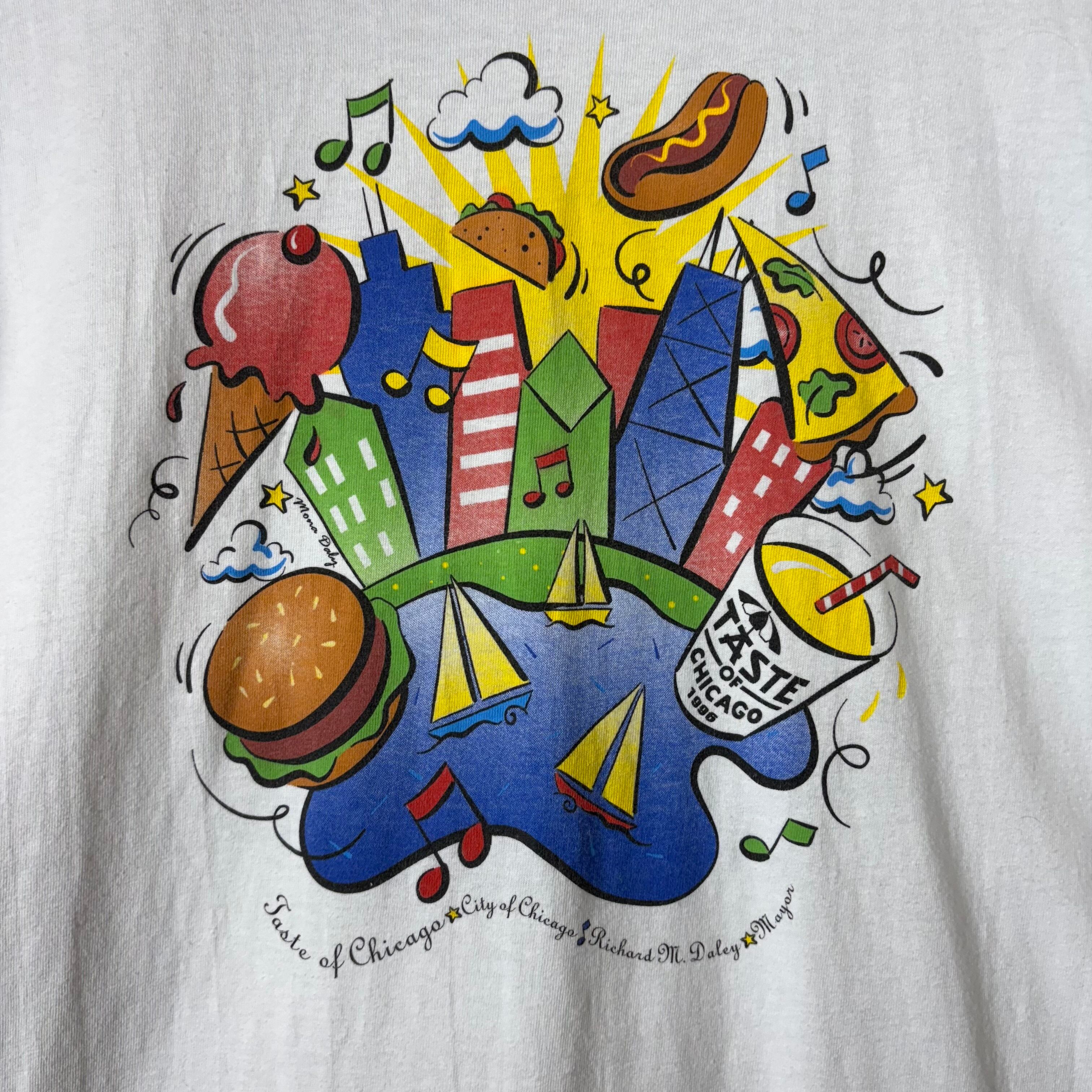 90s アートTシャツ コミック柄 ポップアート USA製 シングルステッチ 90s ポップアート デザイン T-sh Tシャツ サイズ メンズ XXL 袖