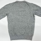 カシミヤ100% CASHMERE  BEAUTY & YOUTH ビューティーアンドユース ケーブル編み ニット セーター M/グレー レディース