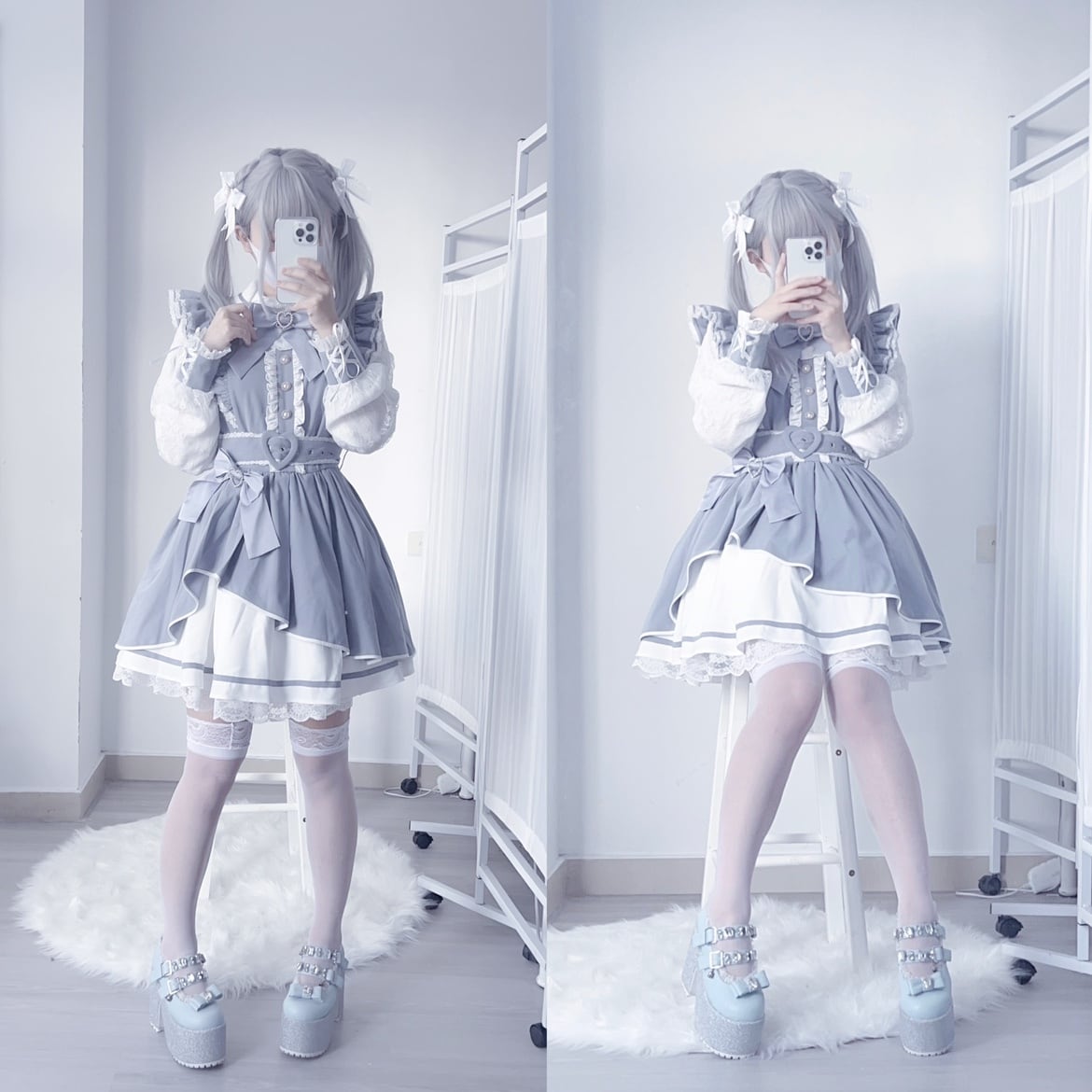 BIGリボン 重ね着風 バレエコア 姫ロリ y2k coquette 00s m.b.c 重ね着風 BIG リボン 姫ロリ y2k coquette 00s
