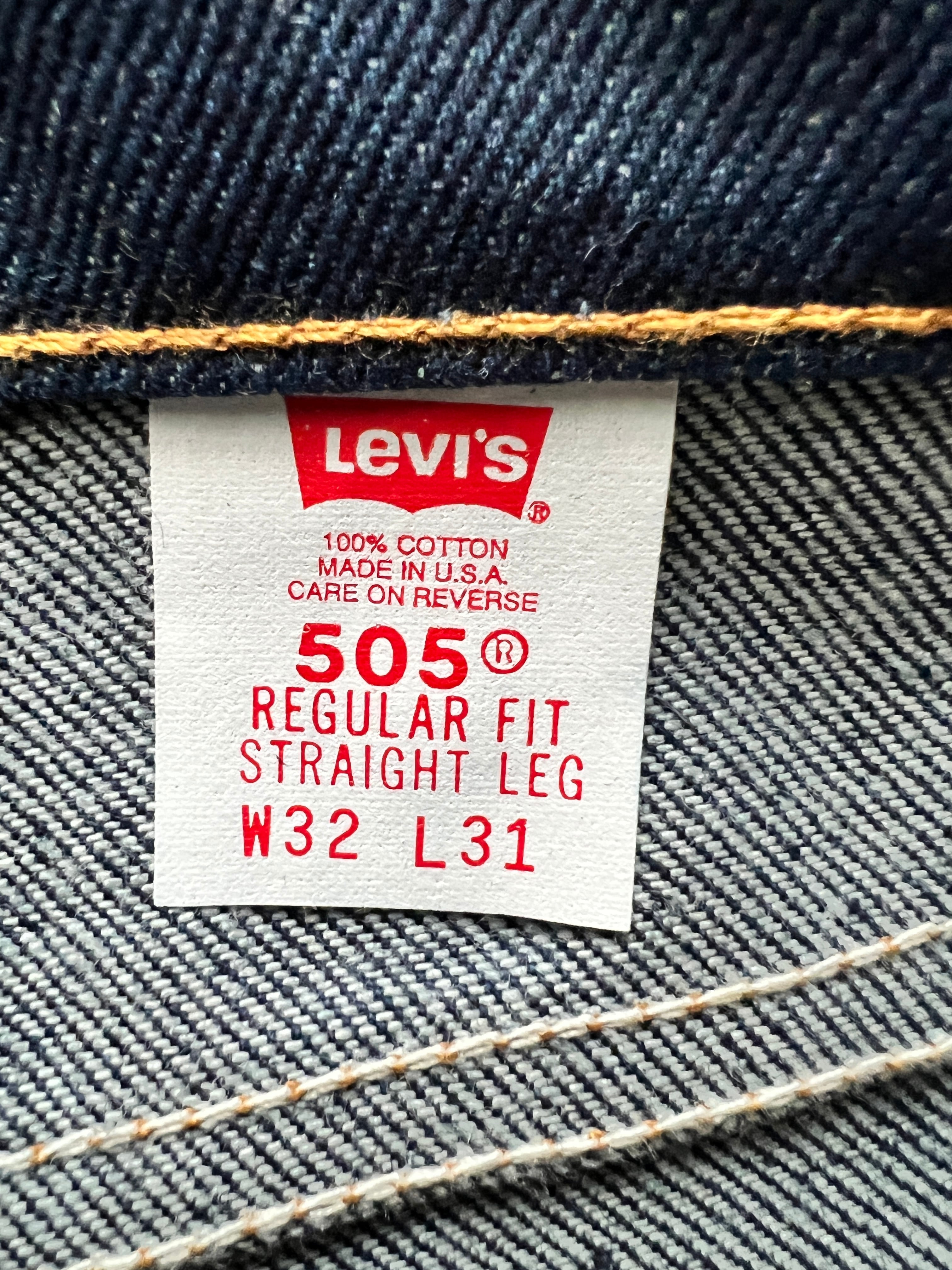 90's Levi's 505 オレンジタブ デニムパンツ DEADSTOCK 表記 (32×31) USA製