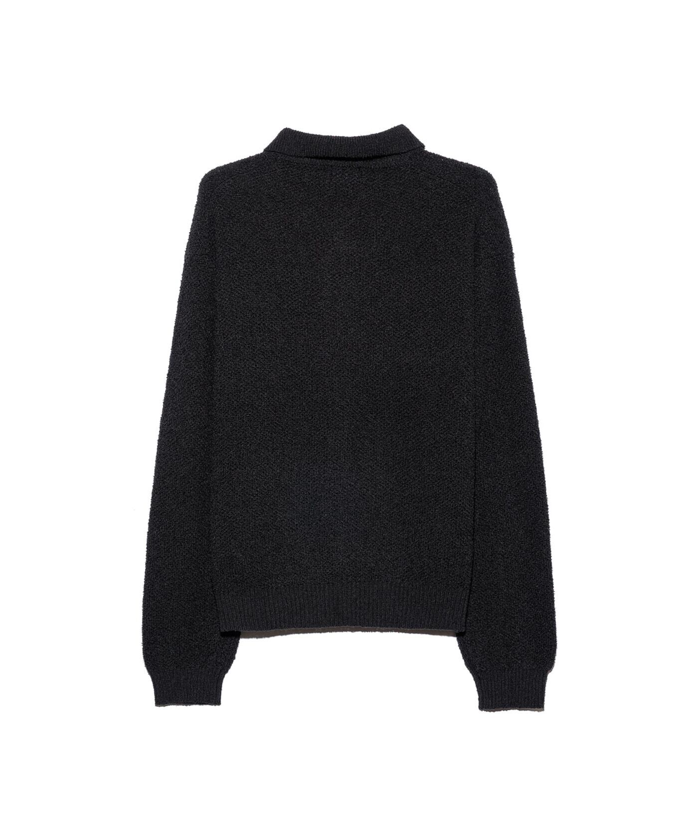 UNUSED / US2551 HONEY COMB POLO KNIT(BLACK) | AfterSchool