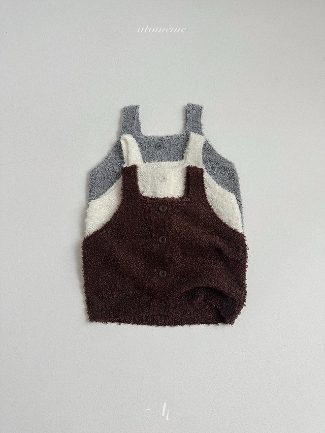 【予約】Ecru Knit Vest / atomeme