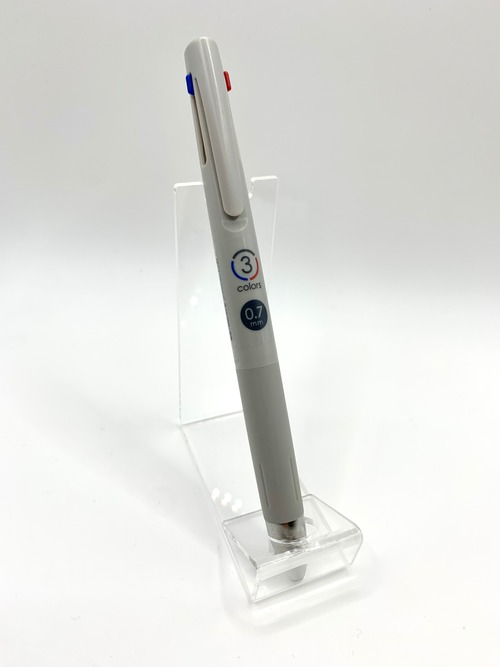 ゼブラ 3色ボールペン(黒、赤、青) ブレン3C 0.7mm グレー