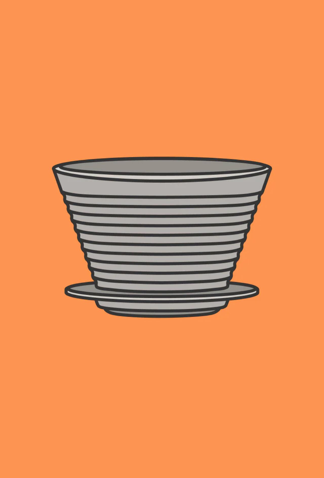 SOLO DRIPPER | Color : Carrot | WBrC 2025 優勝ドリッパー | ソロ