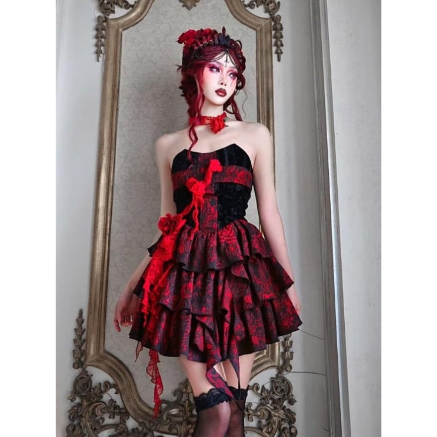 SEASONZ ゴスロリ チューブトップスカート ハードゴシック 病み