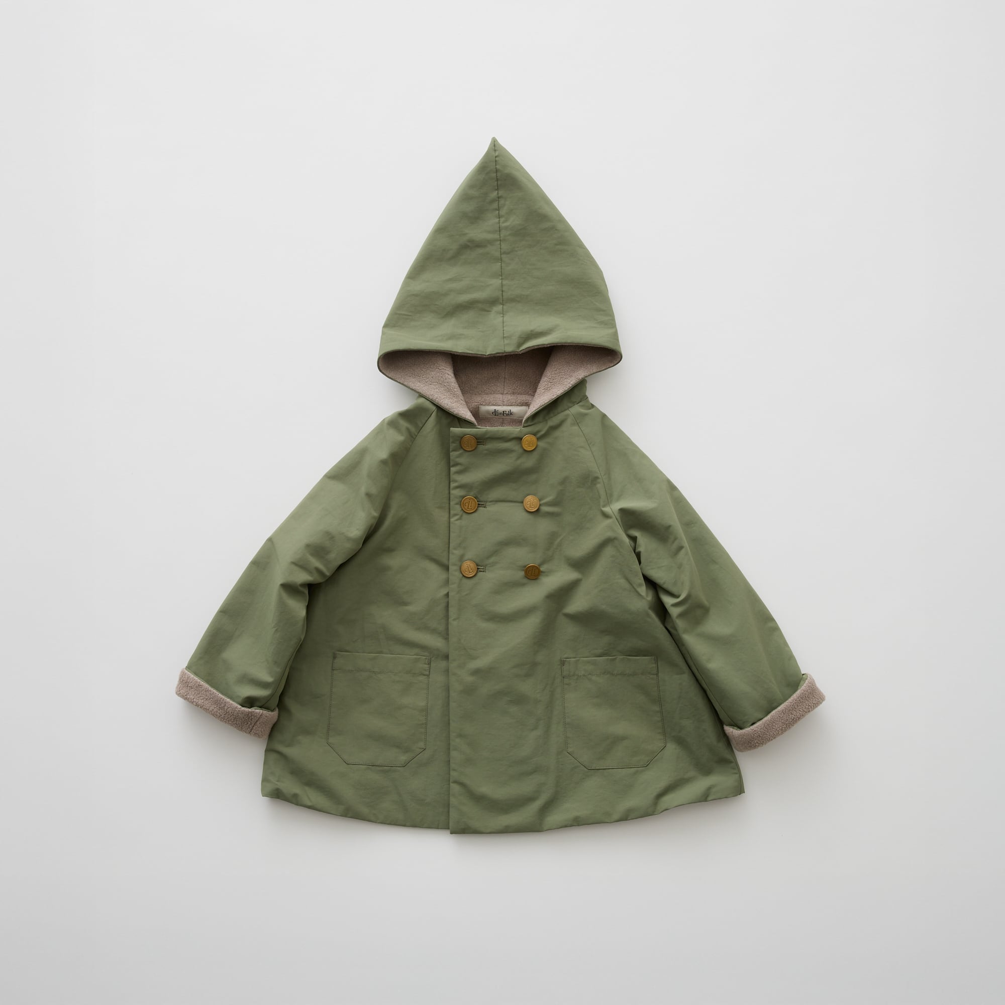eLfinFolk(エルフィンフォルク)/ eLf Coat / sage green / 100cm