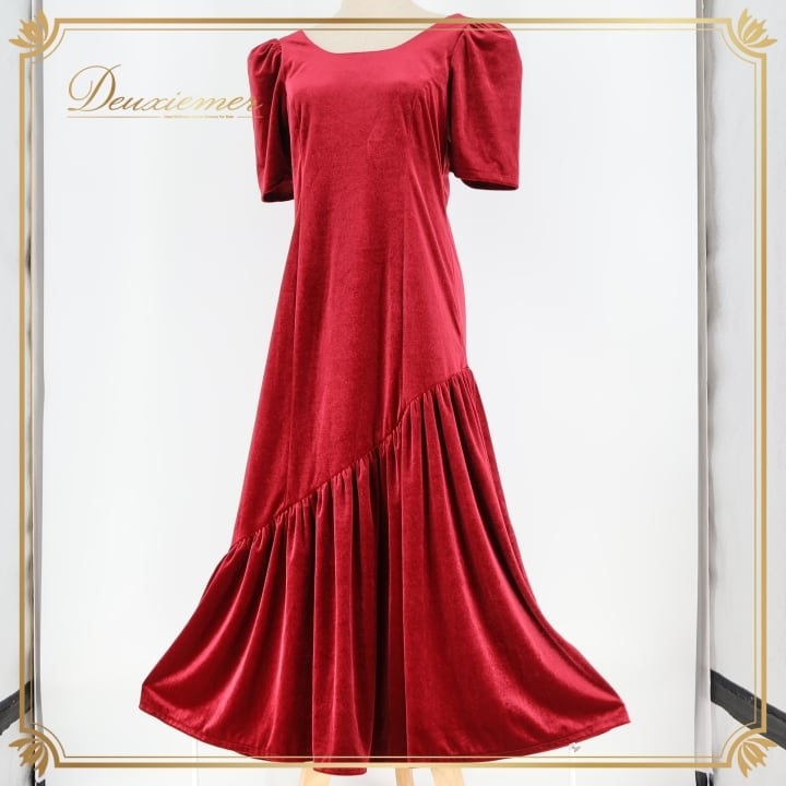 日本製 フラダンス衣装】レッド EKOLU EHIKU エコルエヒク ワンピース