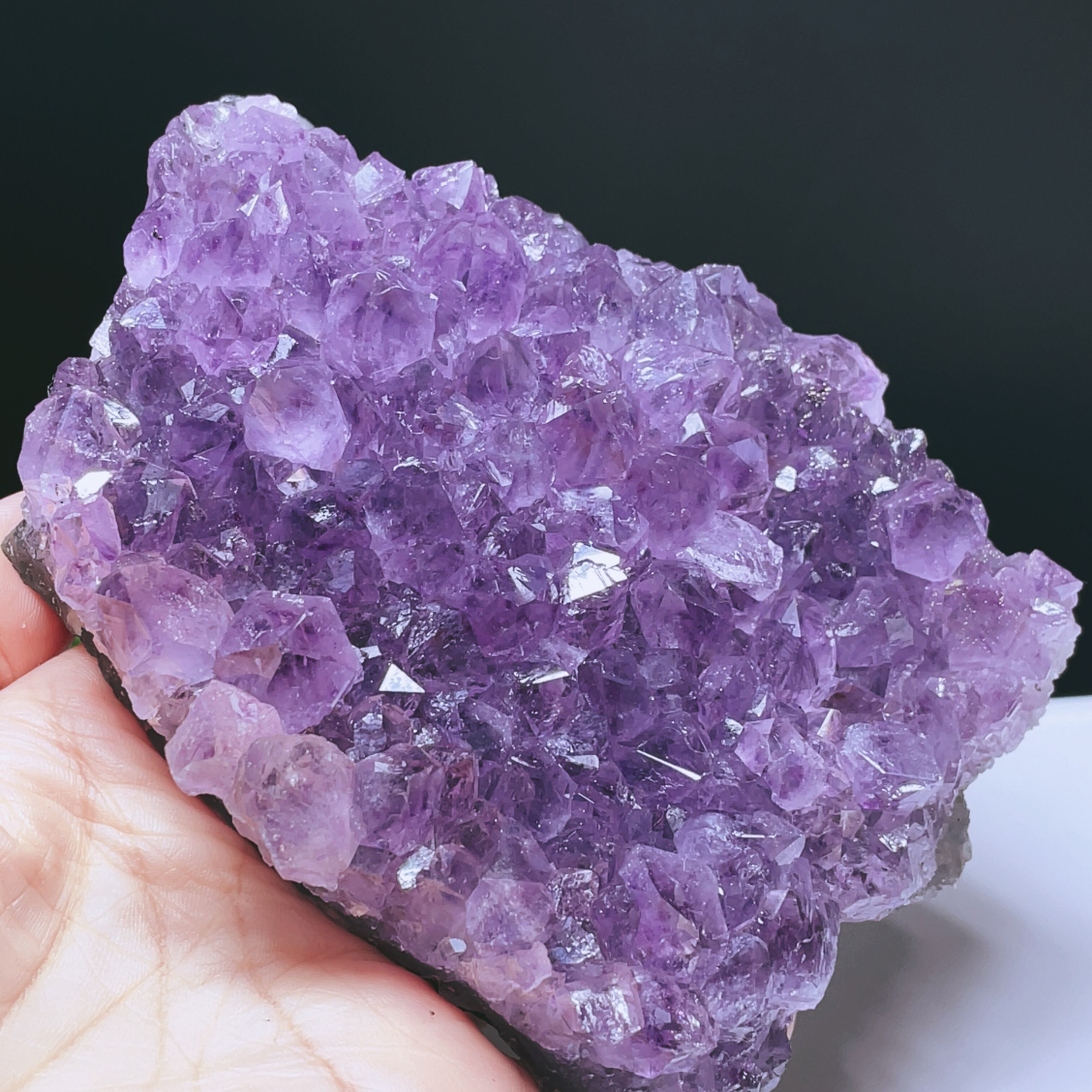 超美品】 アメジスト クラスター 原石 紫水晶 天然石 鉱物標本 8