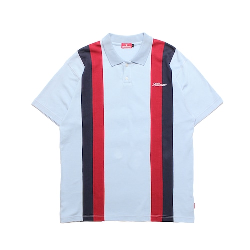 HELLRAZOR｜DOUBLE STRIPED POLO SHIRT -Slate-