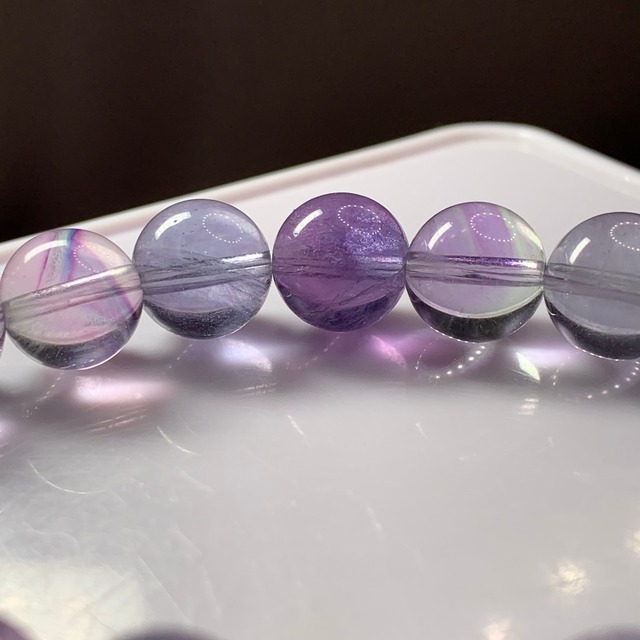 A27.幻想的な色合いグラデーションフローライトブレスレット
