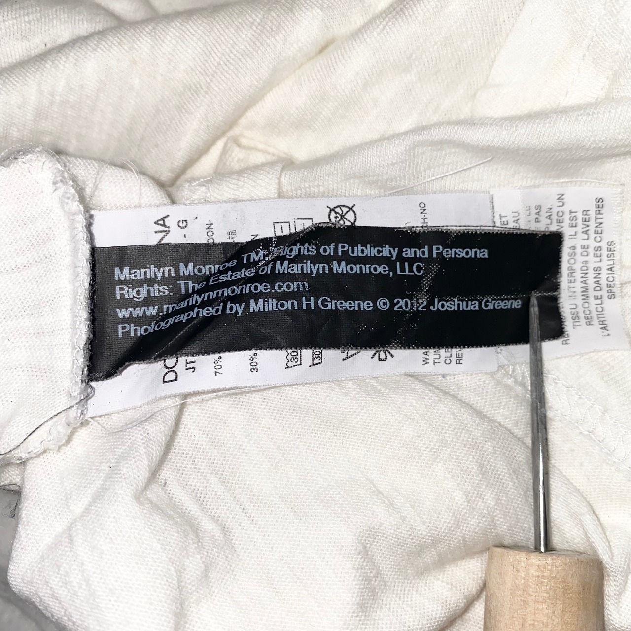 DOLCE&GABBANA “Marilyn Monroe” print cotton linen tee