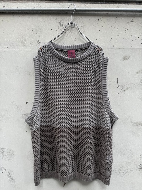 『koyari』mesh knit vest / Gray