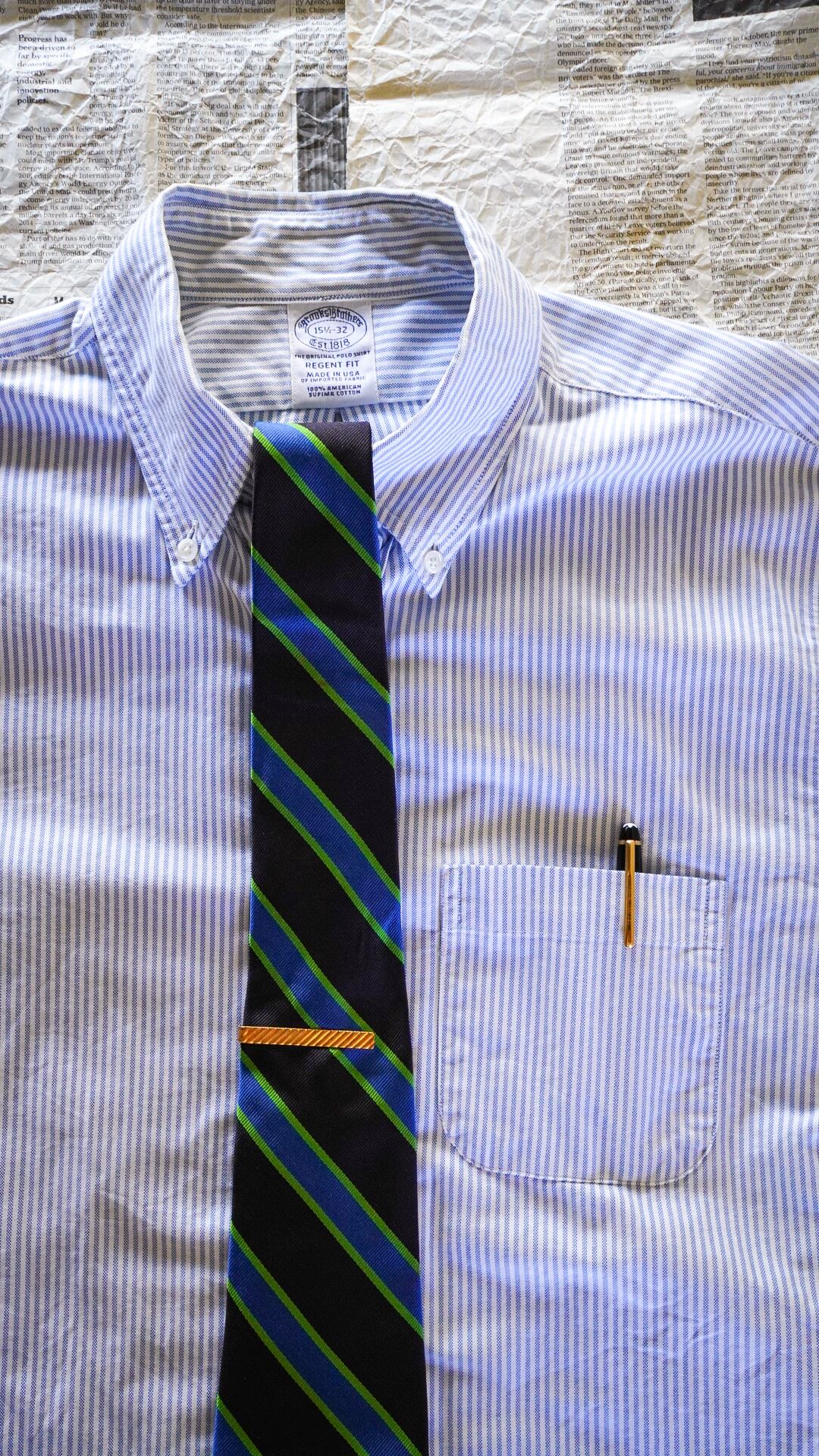 1960s】BROOKS BROTHERS ブルックスブラザーズ レップタイ 《黒タグ